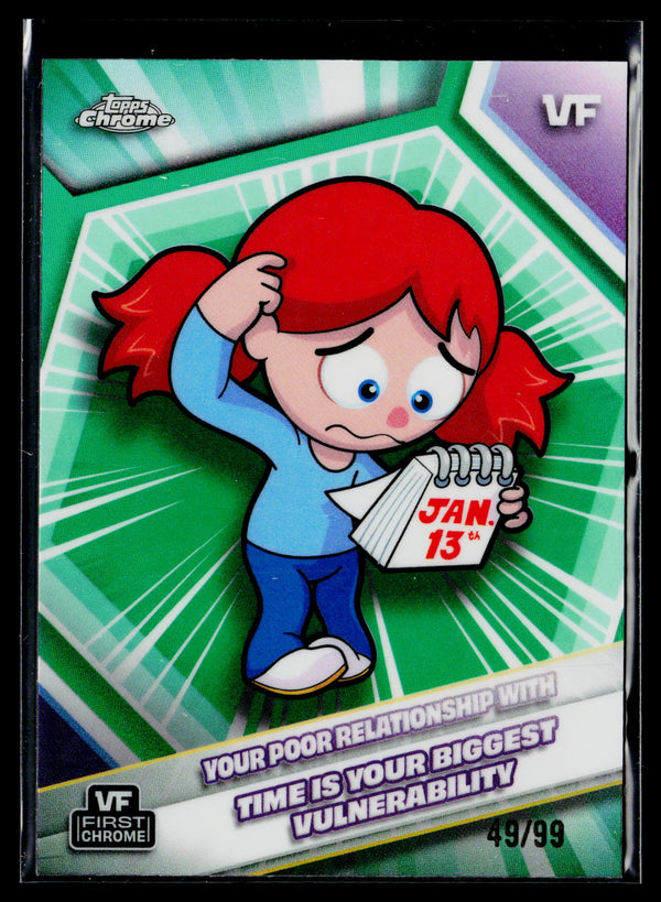 2026 Topps Chrome VeeFriends #197 Your Poor Relationship With Time /99