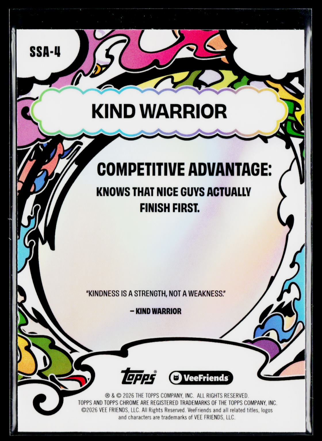 2026 Topps Chrome VeeFriends #SSA-4 Kind Warrior Manga Speckle