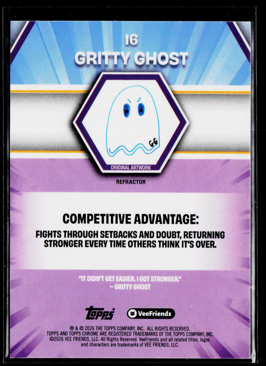 2026 Topps Chrome VeeFriends #16 Gritty Ghost