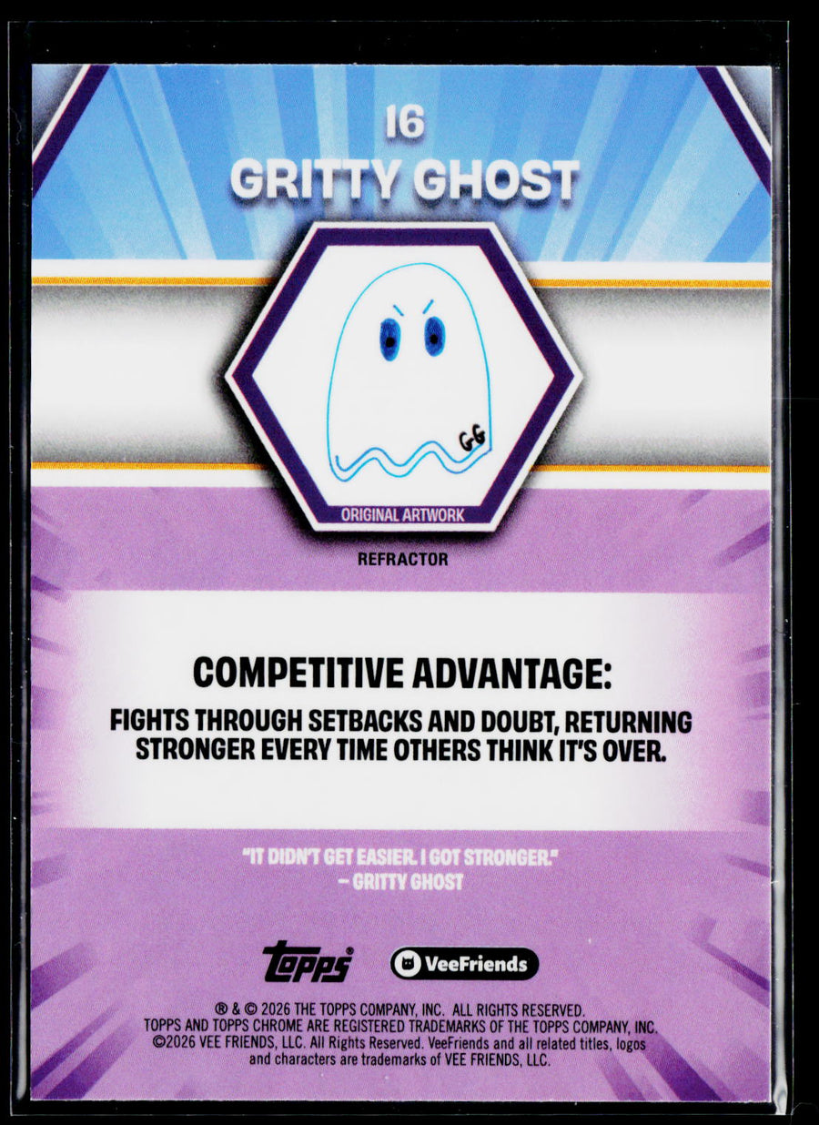 2026 Topps Chrome VeeFriends #16 Gritty Ghost
