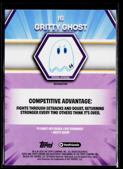 2026 Topps Chrome VeeFriends #16 Gritty Ghost