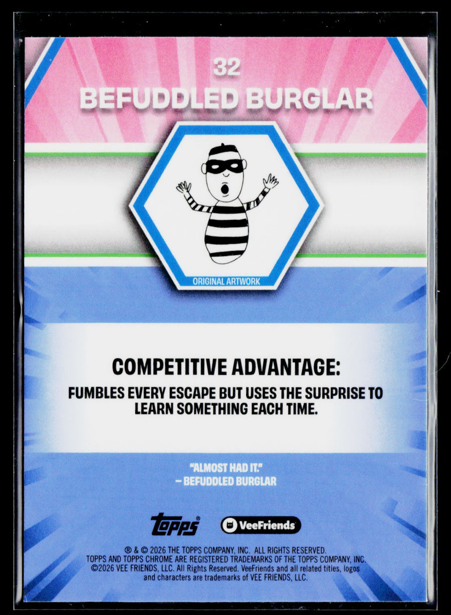 2026 Topps Chrome VeeFriends #32 Befuddled Burglar