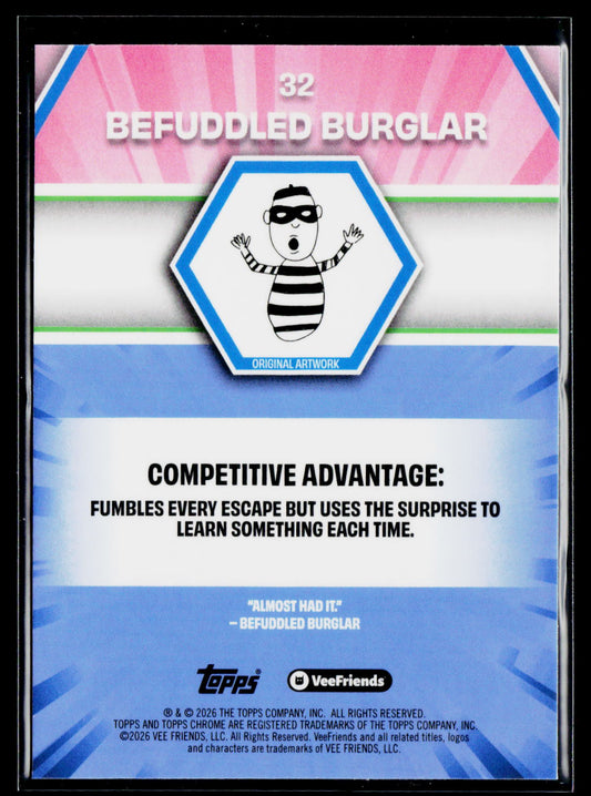 2026 Topps Chrome VeeFriends #32 Befuddled Burglar