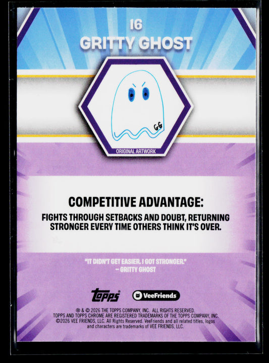 2026 Topps Chrome VeeFriends #16 Gritty Ghost