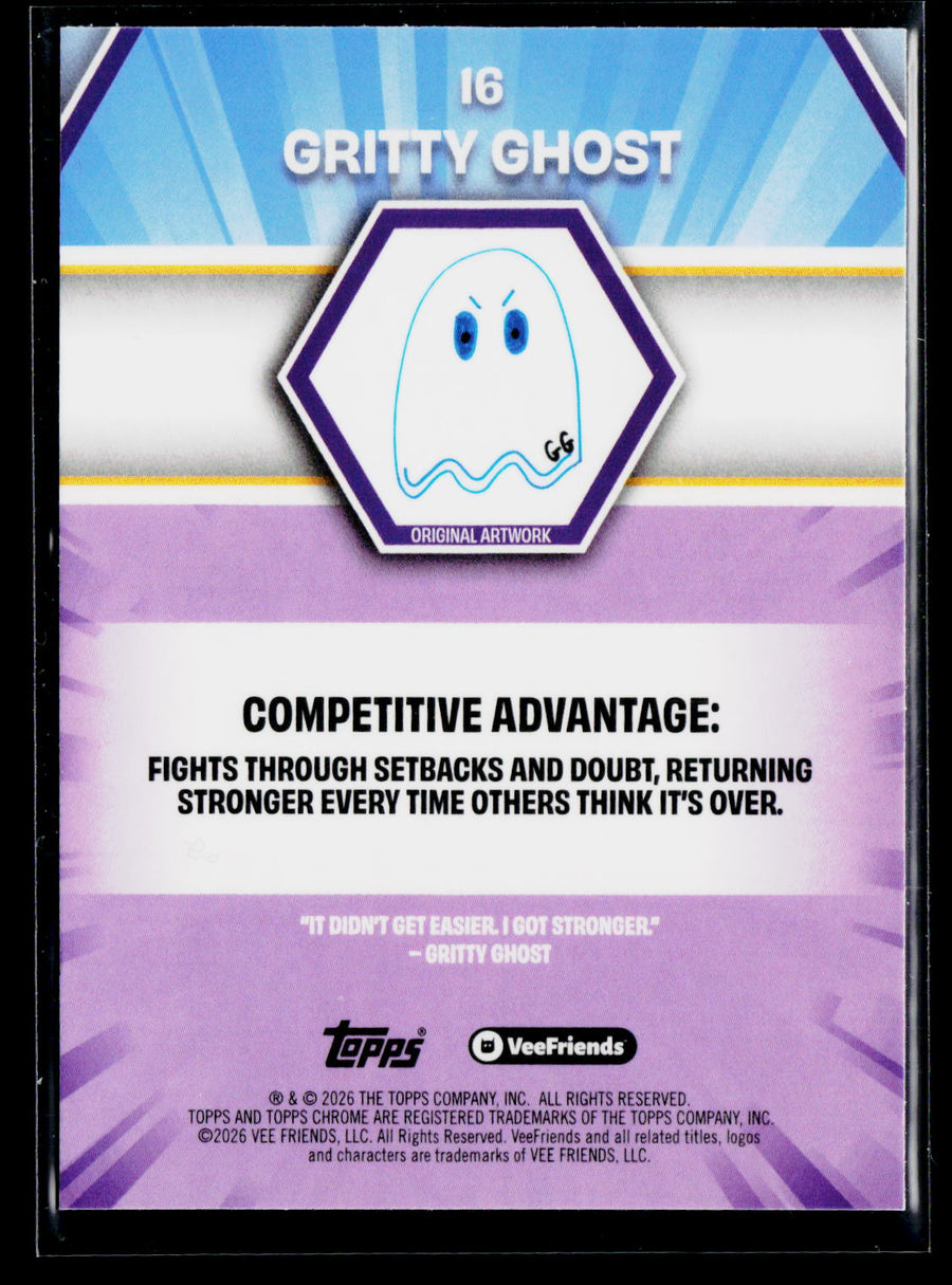 2026 Topps Chrome VeeFriends #16 Gritty Ghost