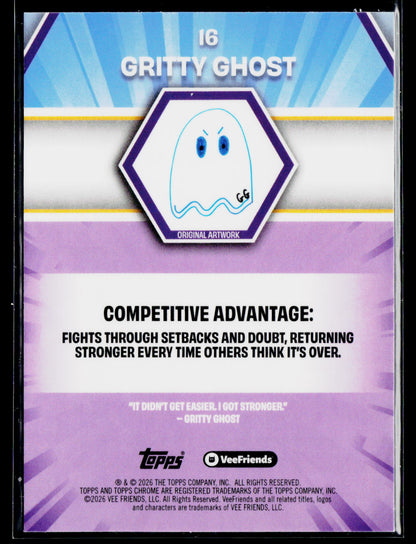 2026 Topps Chrome VeeFriends #16 Gritty Ghost