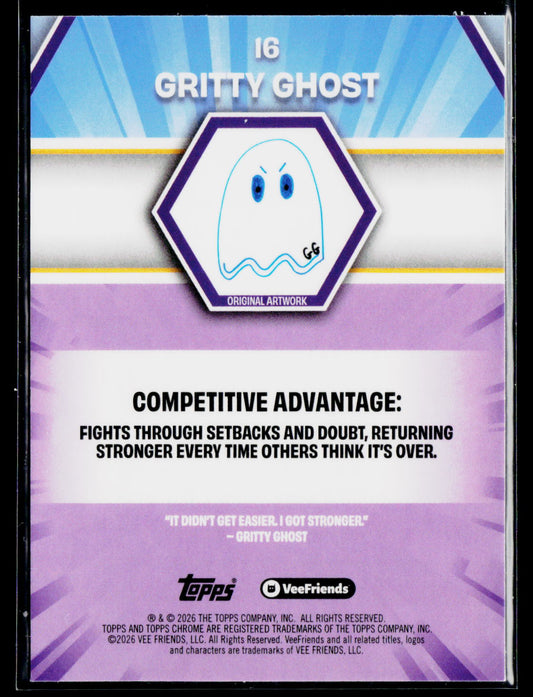 2026 Topps Chrome VeeFriends #16 Gritty Ghost