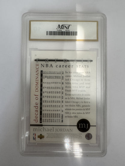 1994-95 Collector's Choice J1 Michael Jordan Rare Air Decade of Dominance MNT 10