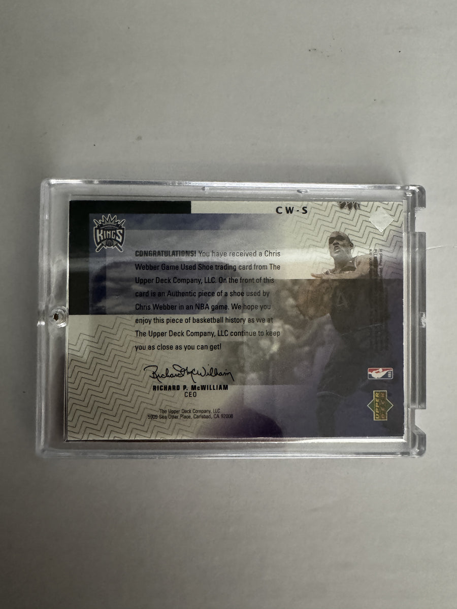 1999-00 Upper Deck HoloGrFX #CW-S Chris Webber NBA Shoetime