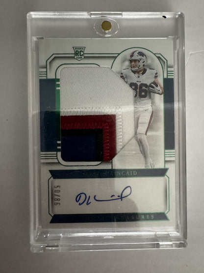 2023 Panini National Treasures 5 Dalton Kincaid Rookie RC Signatures RPA #/86