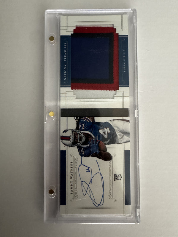2014 Panini National Treasures RJ-SW Sammy Watkins Rookie Jumbo Booklet Auto /99