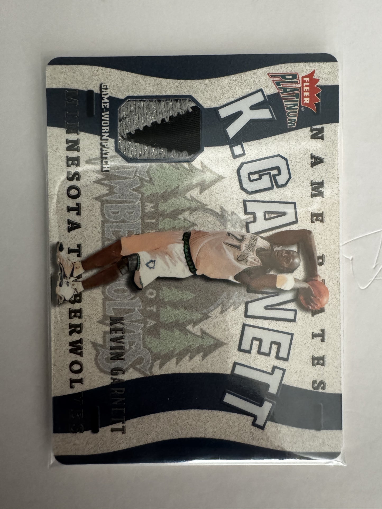 2002-03 Fleer Platinum #N-KG Kevin Garnett Nameplates #/400