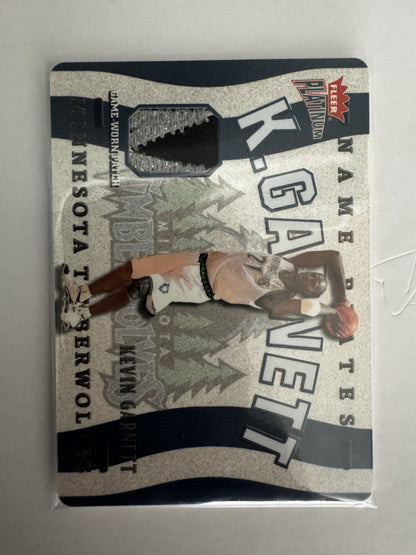 2002-03 Fleer Platinum #N-KG Kevin Garnett Nameplates #/400