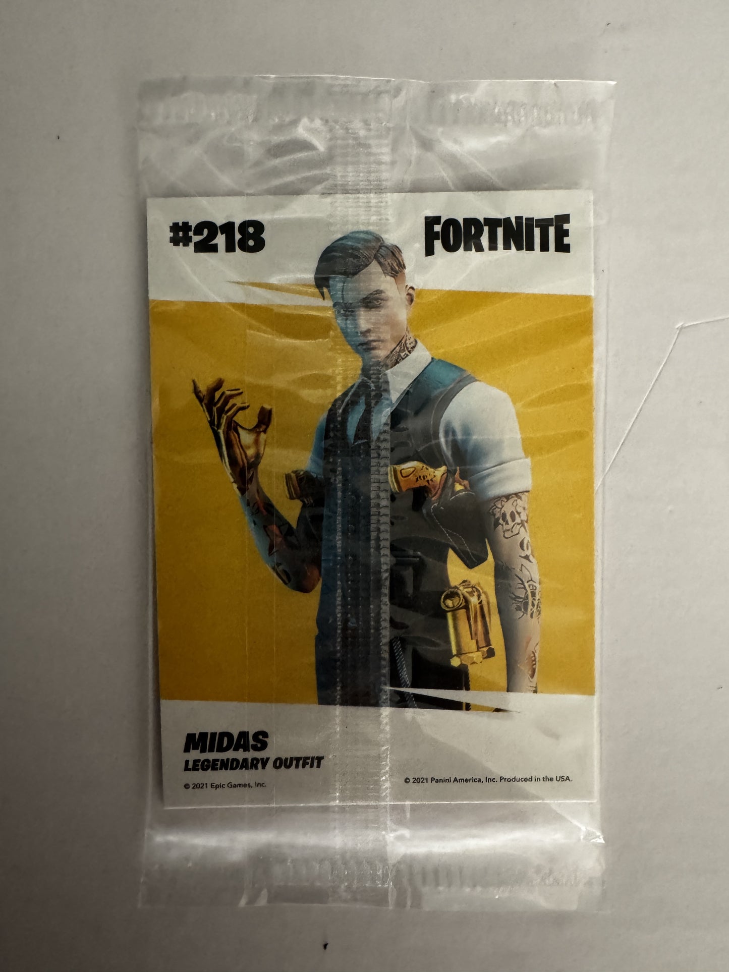 2021 Panini Fortnite Series 3 #218 Midas Laser Sealed