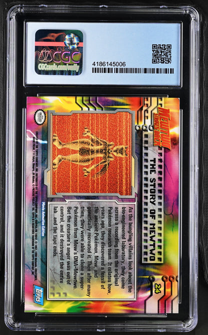 1999 Pok^mon the First Movie #24 The Story Of Mewtwo CGC 5.5