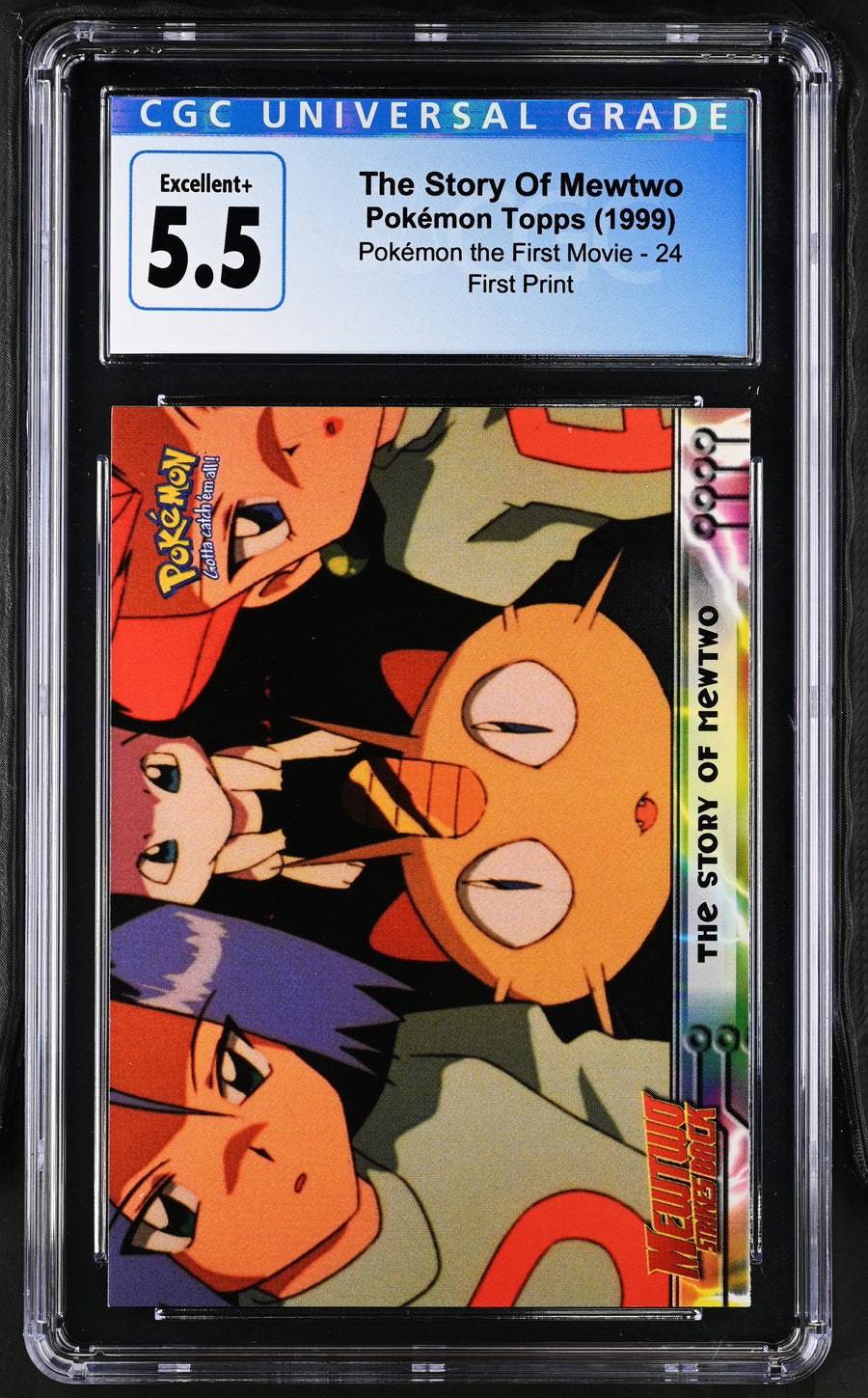 1999 Pok^mon the First Movie #24 The Story Of Mewtwo CGC 5.5