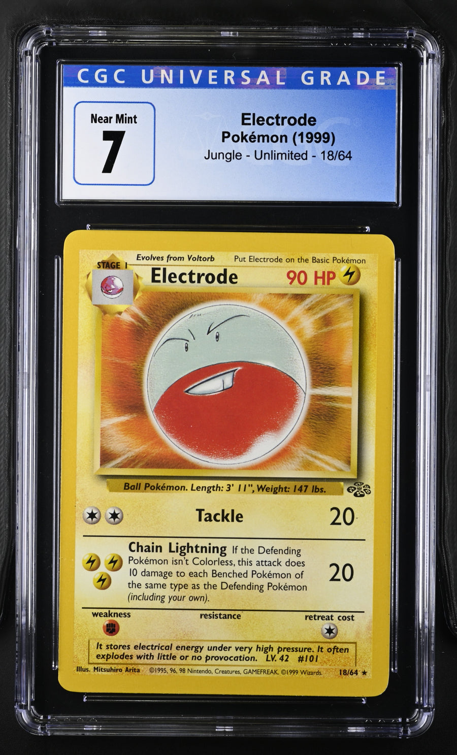 1999 Jungle #18/64 Electrode CGC 7
