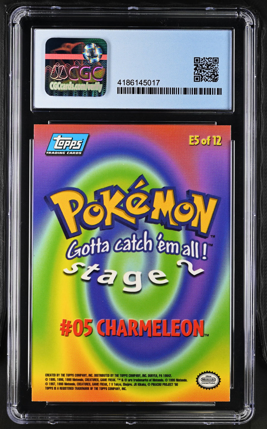 1999 Pok^mon the First Movie #E5 Charmeleon CGC 9
