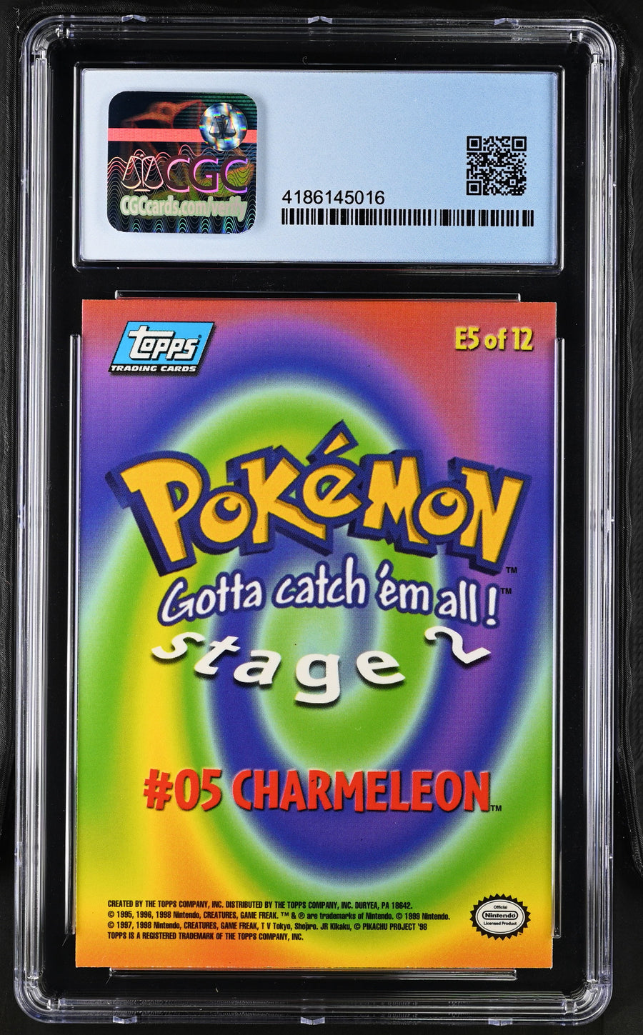 1999 Pok^mon the First Movie #E5 Charmeleon CGC 9