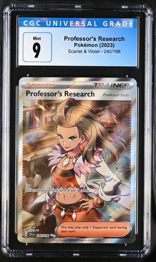 2023 Scarlet & Violet #240/198 Professor's Research CGC 9