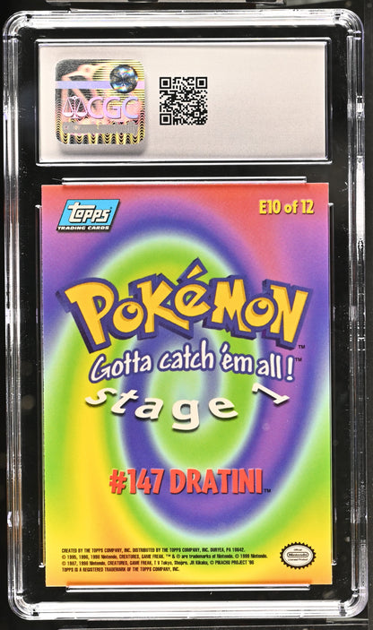 1999 Pok^mon the First Movie #E10 Dratini CGC 10