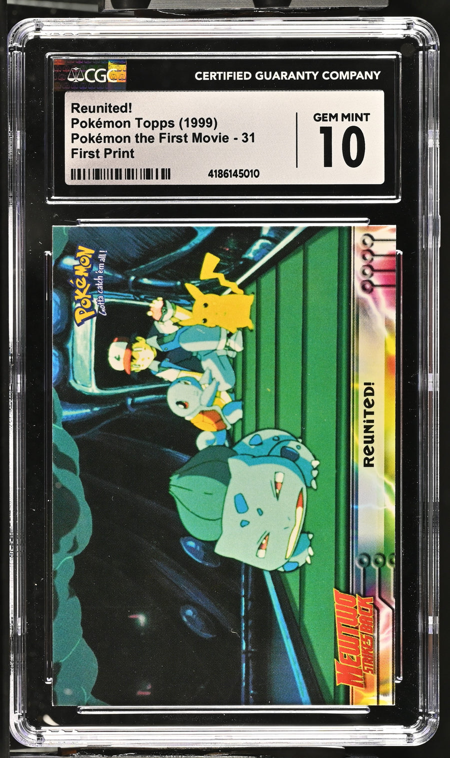 1999 Pok^mon the First Movie #31 Reunited! CGC 10