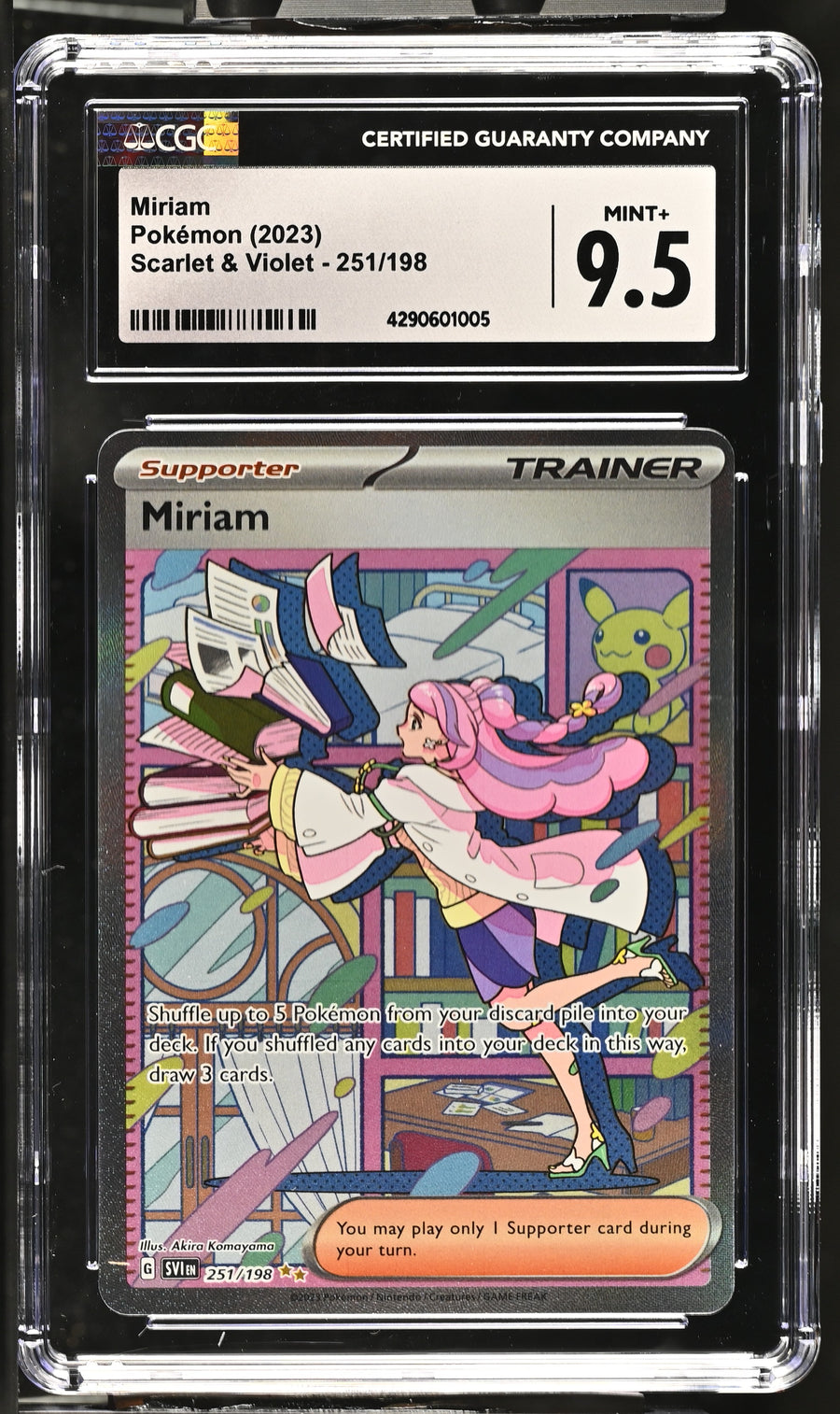 2023 Scarlet & Violet #251/198 Miriam CGC 9.5