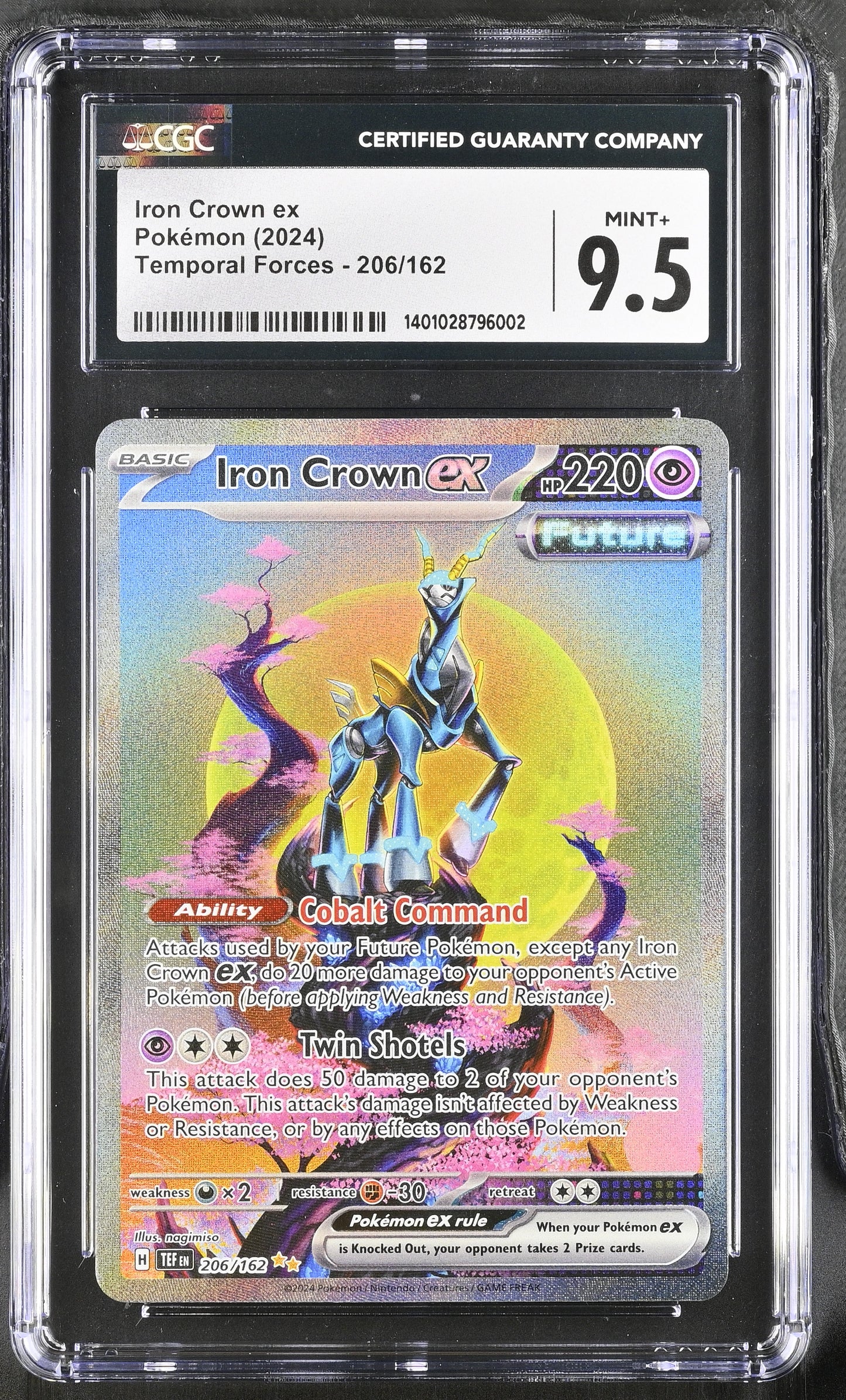2024 Temporal Forces #206/162 Iron Crown ex CGC 9.5