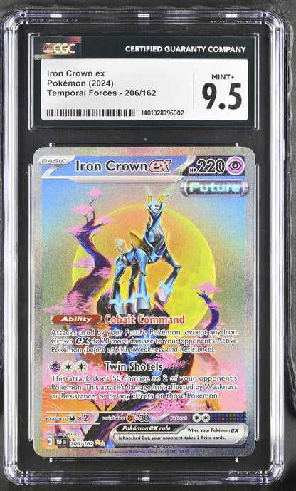 2024 Temporal Forces #206/162 Iron Crown ex CGC 9.5