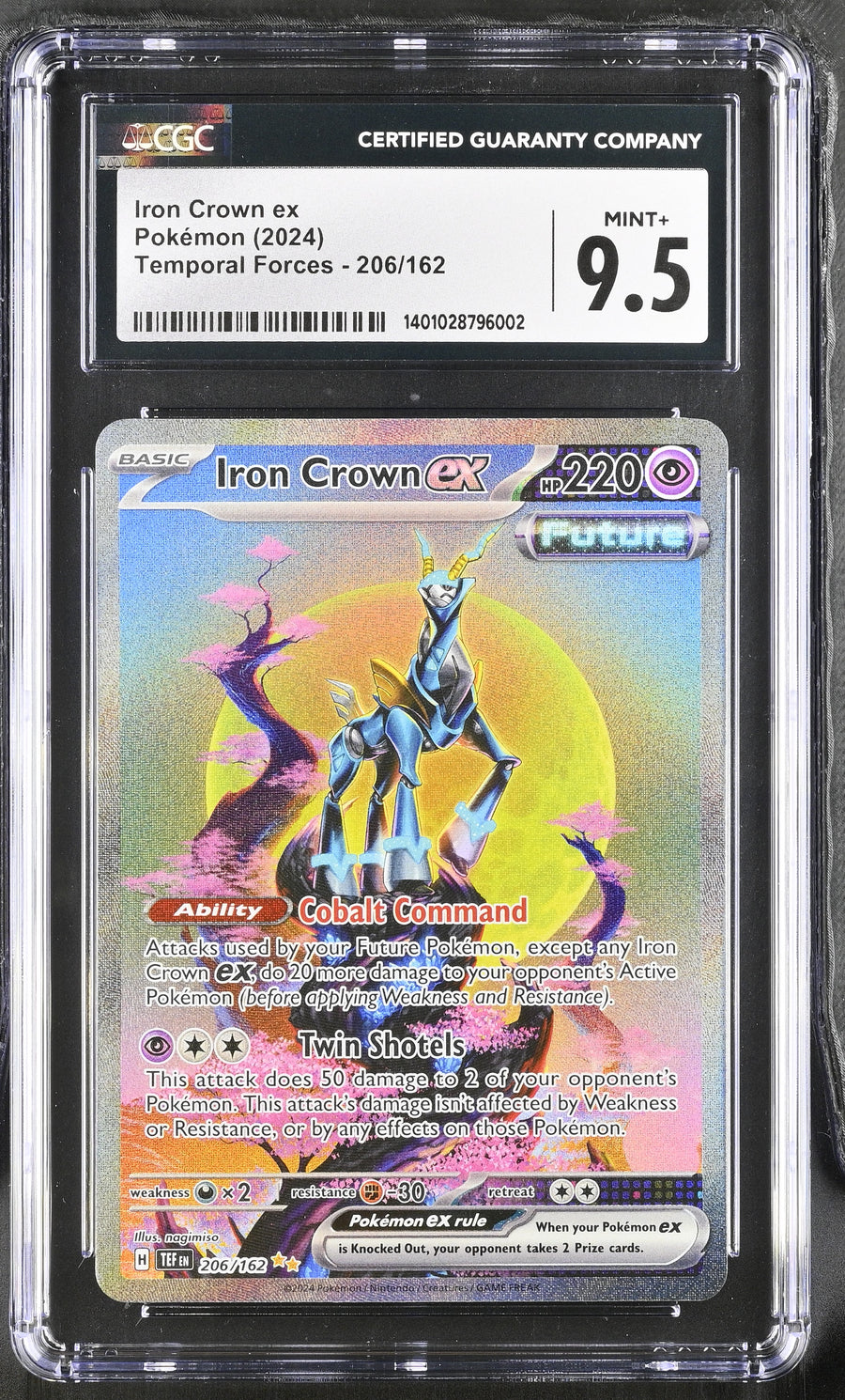 2024 Temporal Forces #206/162 Iron Crown ex CGC 9.5
