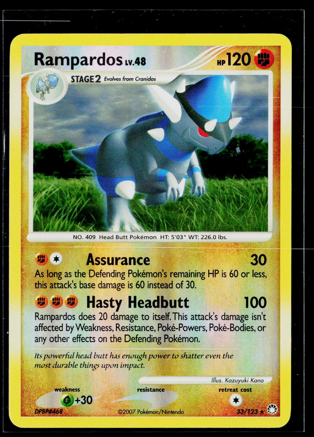 Pokemon 033/123 Rampardos Reverse Holo
