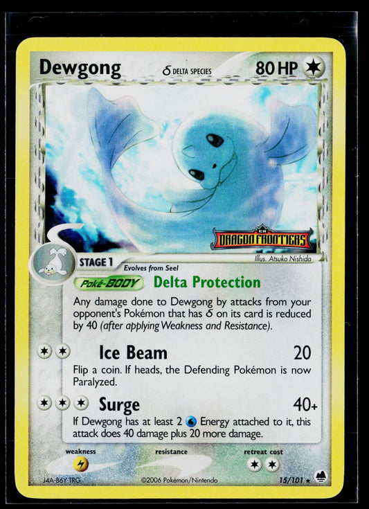 Dragon Frontiers #15/101 Dewgong (Delta Species) Stamped
