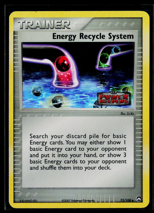 Power Keepers #73/108 Energy Recycle System Stamped