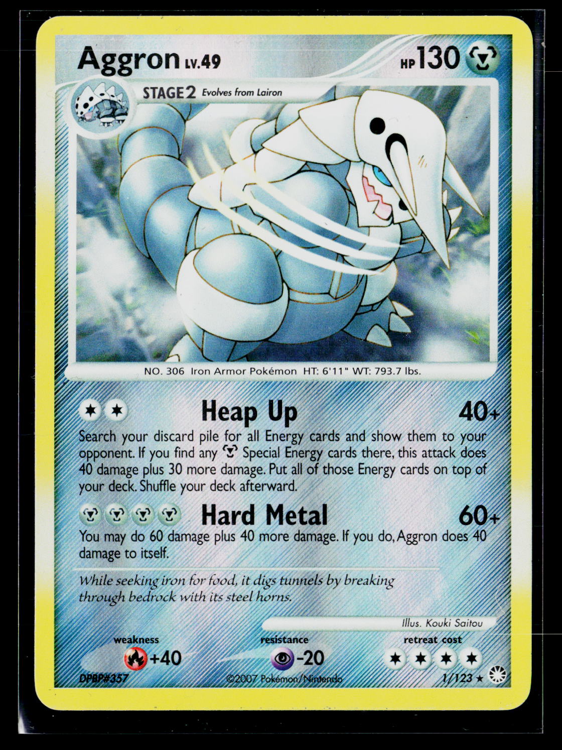Mysterious Treasures #1/123 Aggron
