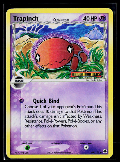 Dragon Frontiers #69/101 Trapinch Stamped
