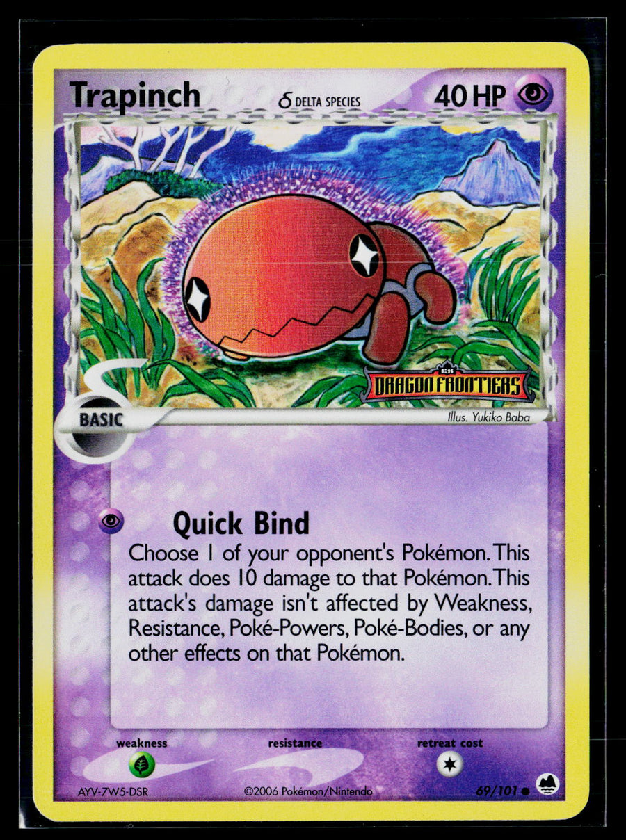 Dragon Frontiers #69/101 Trapinch Stamped