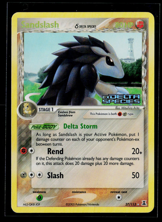 Delta Species #27/113 Sandslash (Delta Species) Stamped