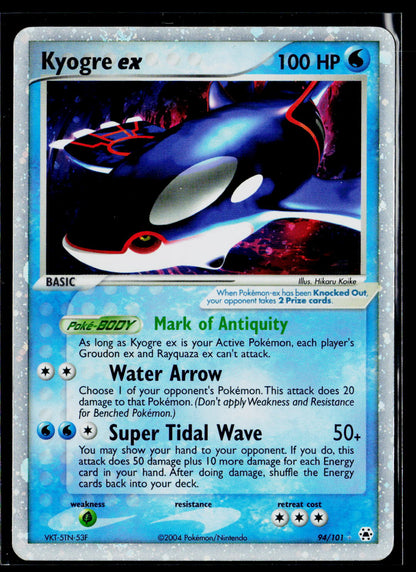 Hidden Legends #94/101 Kyogre ex