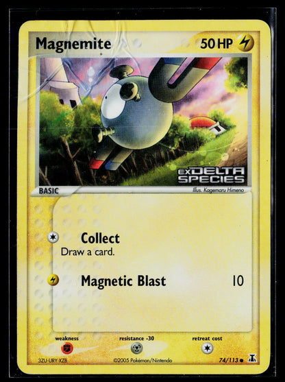 Delta Species #74/113 Magnemite stamped