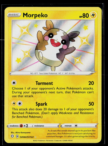 Shining Fates: Shiny Vault #SV044/SV122 Morpeko