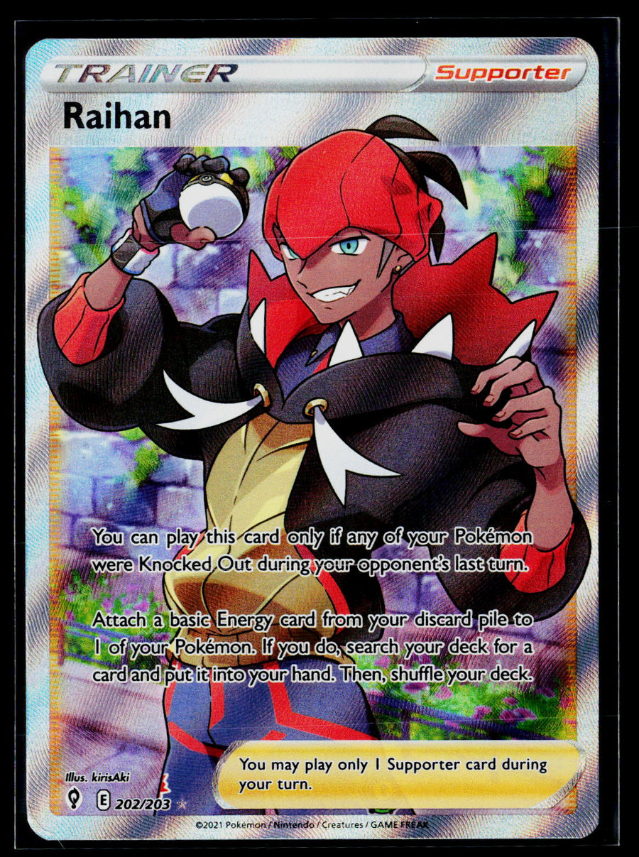 SWSH07: Evolving Skies #202/203 Raihan (Full Art)