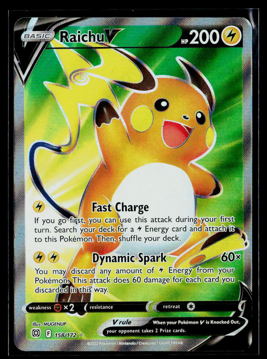 SWSH09: Brilliant Stars #158/172 Raichu V (Full Art)