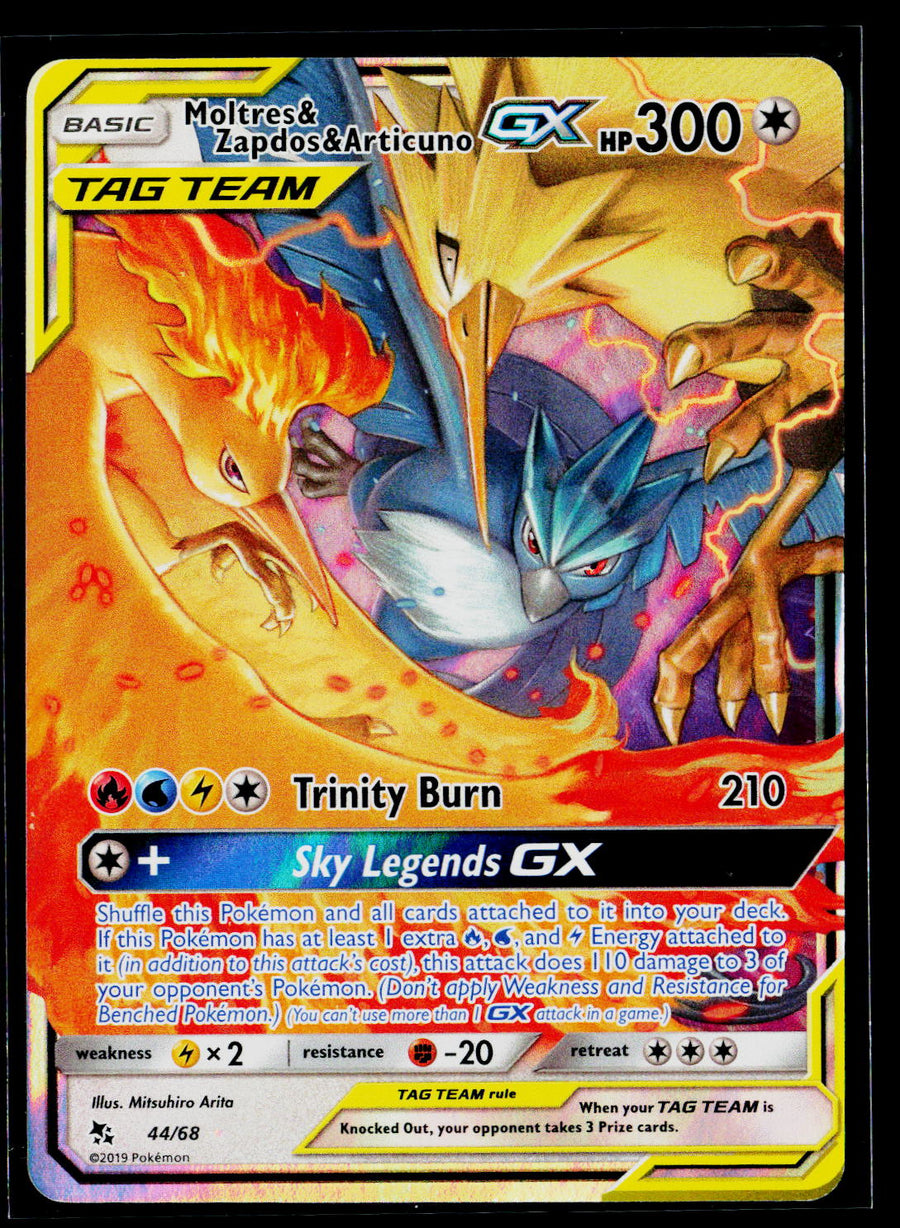 Hidden Fates #44/68 Moltres & Zapdos & Articuno GX