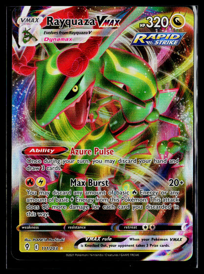 SWSH07: Evolving Skies #111/203 Rayquaza VMAX
