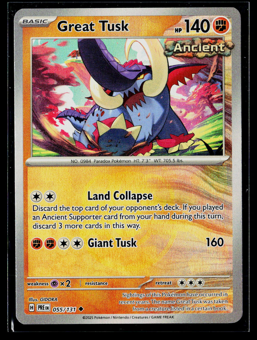 SV: Prismatic Evolutions #055/131 Great Tusk (Master Ball Pattern)