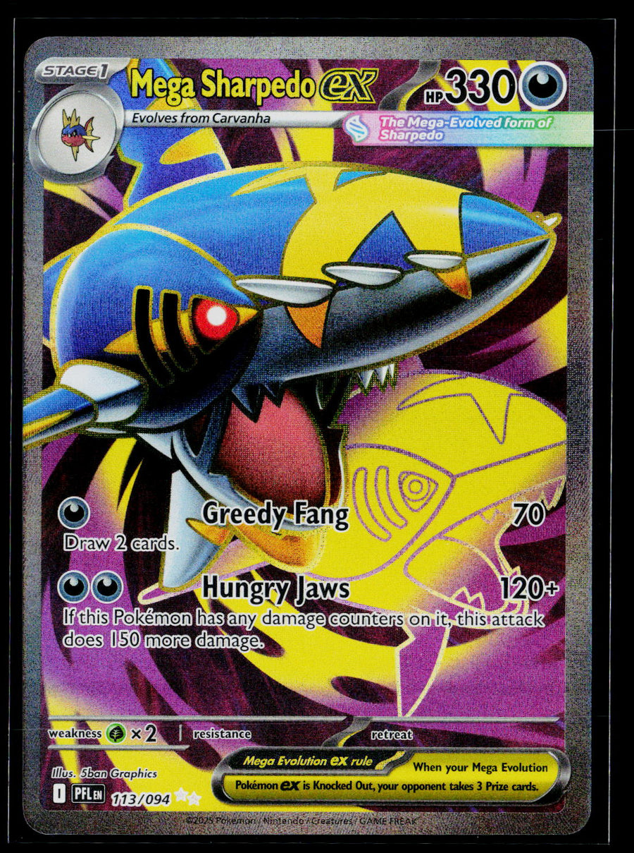 ME02: Phantasmal Flames #113/094 Mega Sharpedo ex