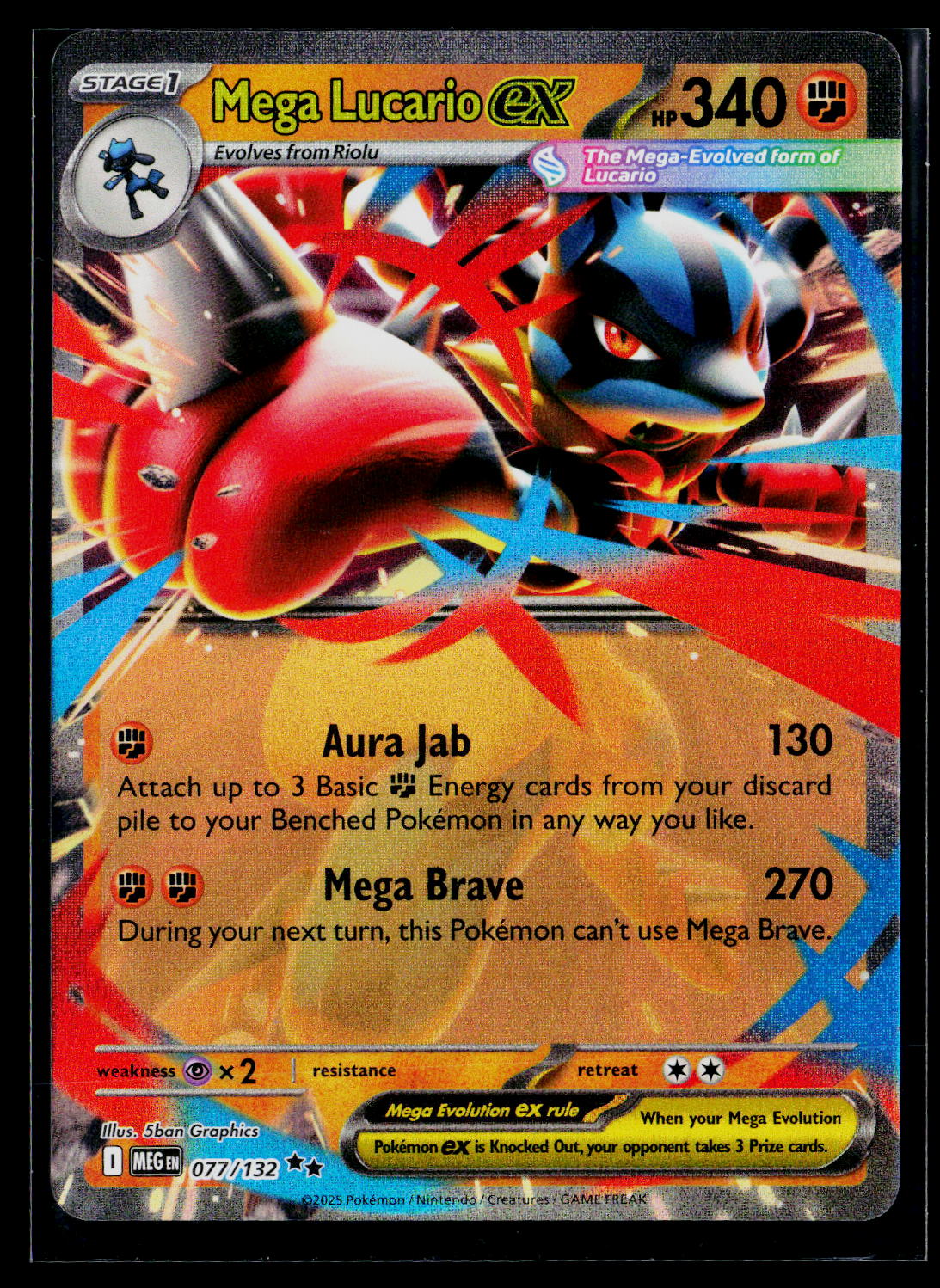 ME01: Mega Evolution #077/132 Mega Lucario ex