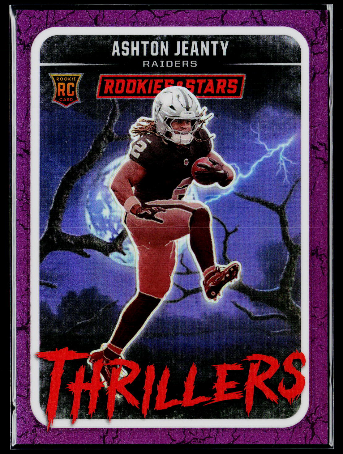 2025 Panini Rookies & Stars #3 Ashton Jeanty Thrillers Purple #/35