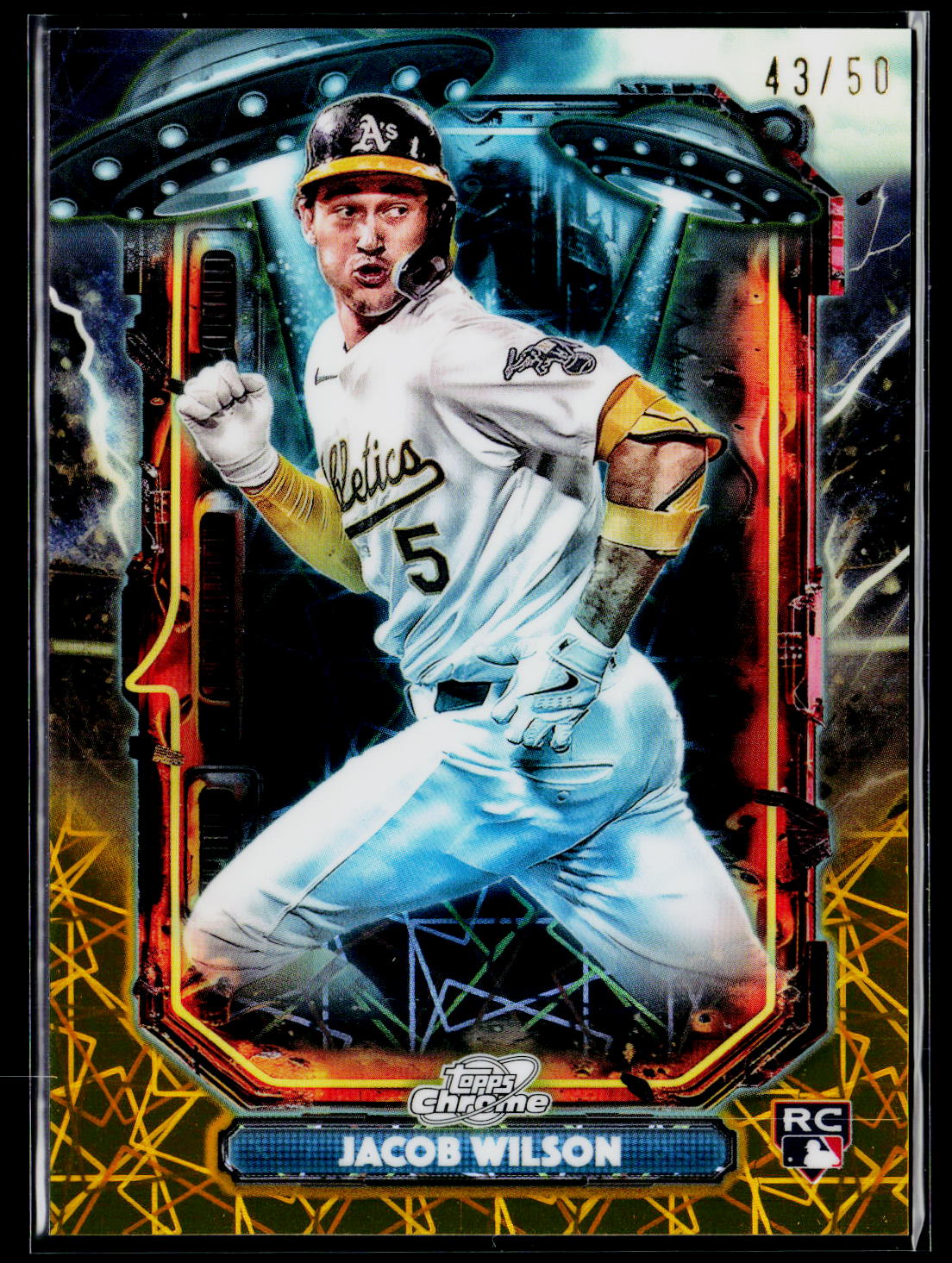 2025 Topps Chrome Cosmic ET-28 Jacob Wilson Extraterrestrial Talent /50