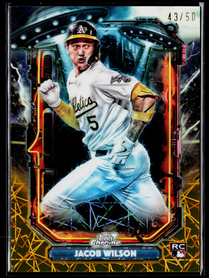 2025 Topps Chrome Cosmic ET-28 Jacob Wilson Extraterrestrial Talent /50